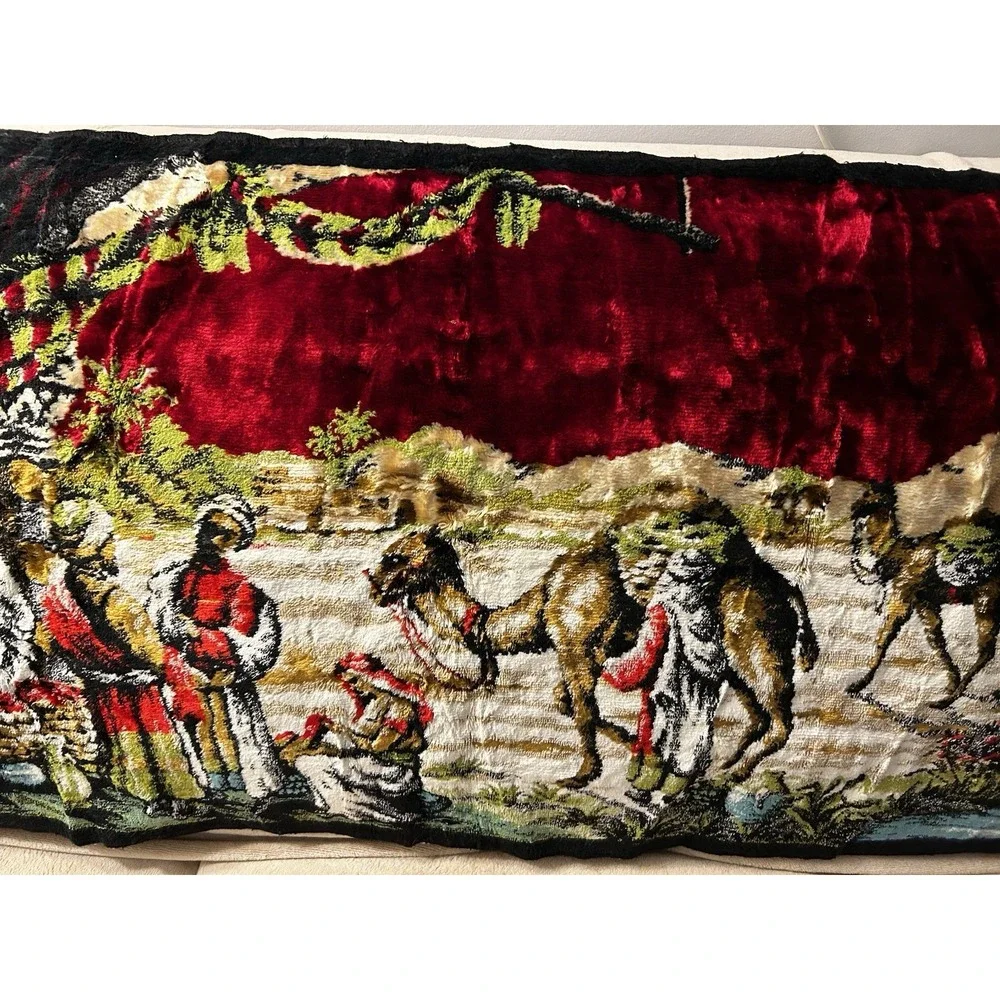 Christmas Wall Hanging Velvet Tassels Tapestry Decor